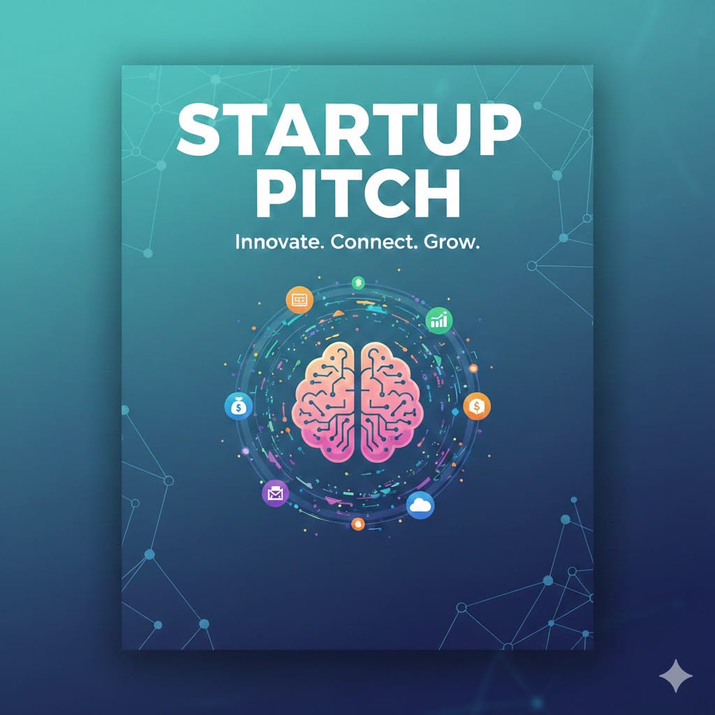 Startup Pitch Poster